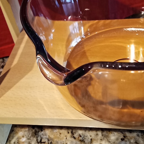 Vintage Corningware VISION/PYREX Amber Glass Sauce Pan With Lid. 1 Liter. USA. - Picture 8 of 16